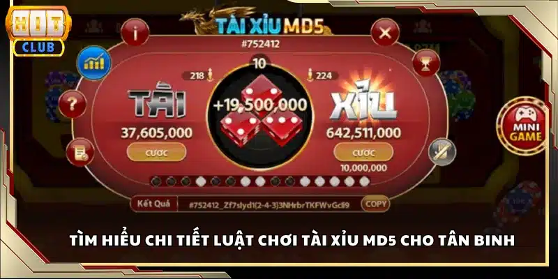 Tìm hiểu chi tiết luật chơi tài xỉu MD5 cho tân binh