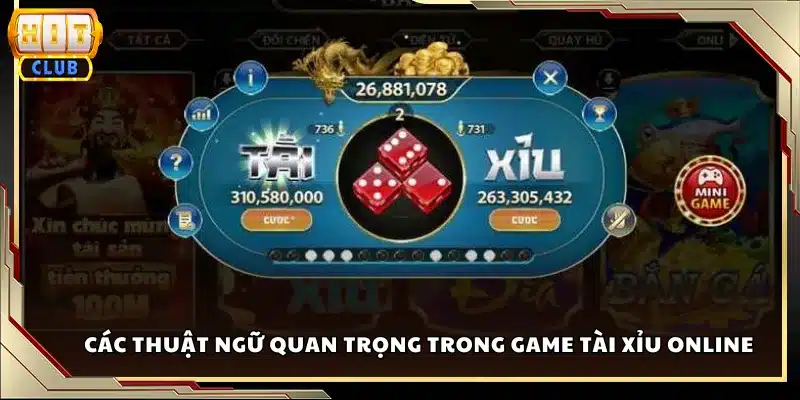 Các thuật ngữ quan trọng trong game tài xỉu online