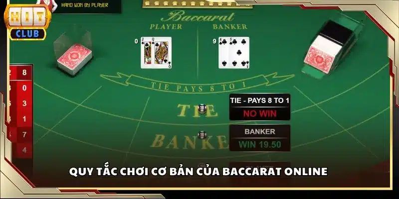 Quy tắc chơi cơ bản của Baccarat online 